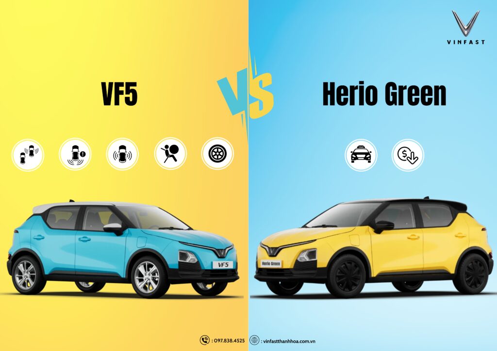 Khác nhau giữa VF5 và Herio